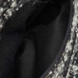 Chanel Black Quilted Leather and Funny Tweed CC Shopper Tote