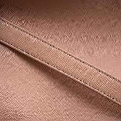 Chanel Pink Caviar Leather Small Deauville Drawstring Chain Shoulder Bag