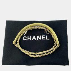 Chanel Yellow Caviar Leather Coco Handle 2Way Handbag XS