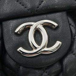 Chanel Black Lambskin Chain Around Shoulder Bag