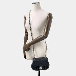 Chanel Black Lambskin Chain Around Shoulder Bag