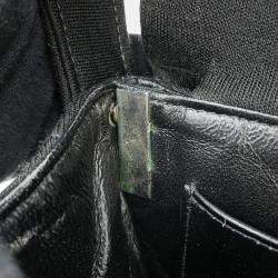 Chanel Black Cotton Matelasse Double Face Handbag