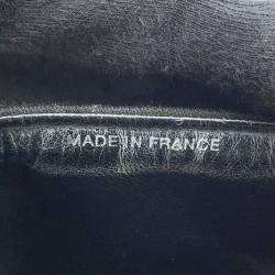 Chanel Black Cotton Matelasse Double Face Handbag