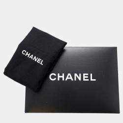 Chanel Black Cotton Matelasse Double Face Handbag