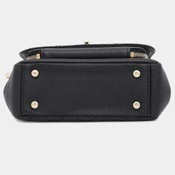 Chanel Affinity 2Way Shoulder Bag Black Caviar Leather