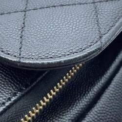 Chanel Affinity 2Way Shoulder Bag Black Caviar Leather
