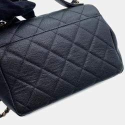 Chanel Affinity 2Way Shoulder Bag Black Caviar Leather