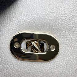 Chanel Matelasse 2Way Top Handle White Caviar Leather
