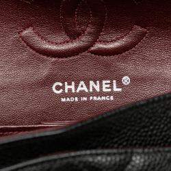 Chanel Black Medium Classic Caviar Double Flap