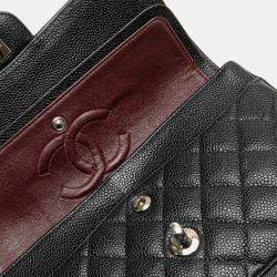 Chanel Black Medium Classic Caviar Double Flap