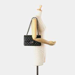 Chanel Black Medium Classic Caviar Double Flap