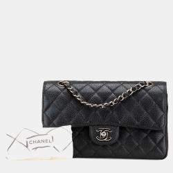 Chanel Black Medium Classic Caviar Double Flap