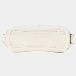 Chanel Beige White Small Tweed and Calfskin Gabrielle Crossbody