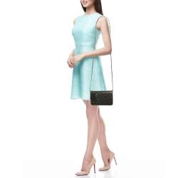 Pre Owned Chanel Black Quilted Leather Cambon Ligne Wallet on Chain