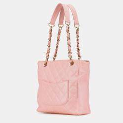 Chanel Pink Caviar Petite Shopping Tote
