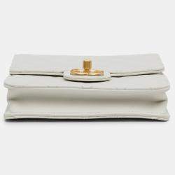 Chanel White Small Chic Pearls Flap