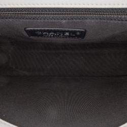 Chanel White Medium Quilted Caviar My Everything Flap