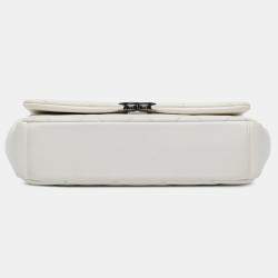 Chanel White Medium Quilted Caviar My Everything Flap