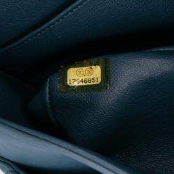 Chanel Blue Medium Classic Lambskin Double Flap