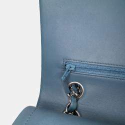 Chanel Blue Medium Classic Lambskin Double Flap