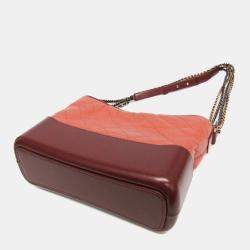 Chanel Gabrielle Pink Wine Leather Shoulder Bag