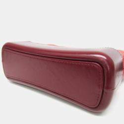 Chanel Gabrielle Pink Wine Leather Shoulder Bag