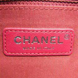 Chanel Gabrielle Pink Wine Leather Shoulder Bag