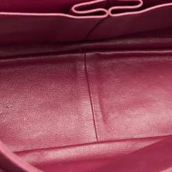 Pre Owned Chanel Red Quilted Nubuck Leather 227 Reissue 2.55 Flap Bag