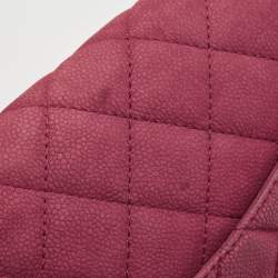 Pre Owned Chanel Red Quilted Nubuck Leather 227 Reissue 2.55 Flap Bag