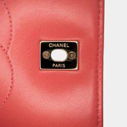 Pre Owned Chanel Pink Quilted Lambskin Trendy CC Flap