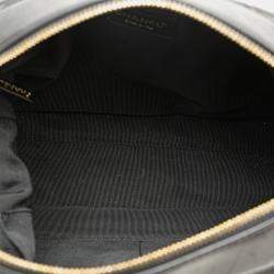 Pre Owned Chanel Black CC Choco Bar Lambskin Shoulder Bag