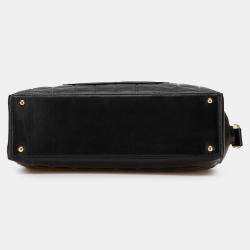 Pre Owned Chanel Black CC Choco Bar Lambskin Shoulder Bag