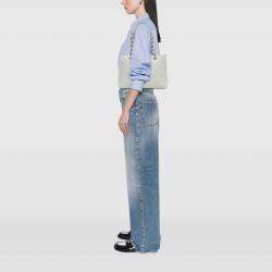 Chanel White Caviar Grand Shopping Tote