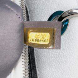 Chanel White Caviar Grand Shopping Tote