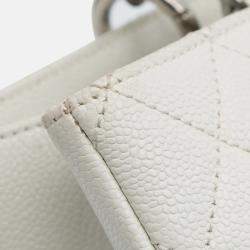 Chanel White Caviar Grand Shopping Tote