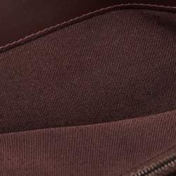 Pre Owned Chanel Burgundy Quilted Caviar Leather L Yen Wallet