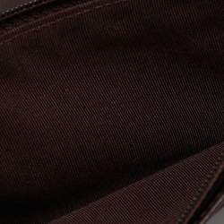 Pre Owned Chanel Burgundy Quilted Caviar Leather L Yen Wallet