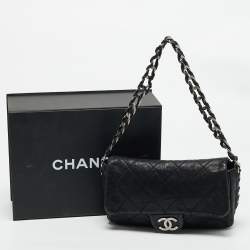 Chanel Black Quilted Leather Modern Chain Flap Bag