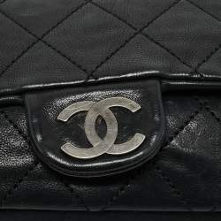 Chanel Black Quilted Leather Modern Chain Flap Bag