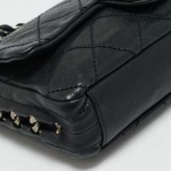 Chanel Black Quilted Leather Modern Chain Flap Bag