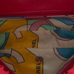 Chanel Pink Medium Quilted Terry Cloth Coco Beach Flap