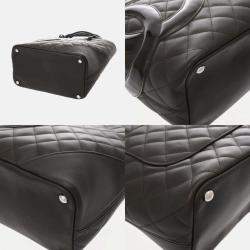 Chanel Cambon Ligne Brown Lambskin Enamel Tote Bag