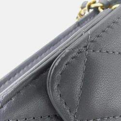 Chanel CC Grey Leather Phone Case