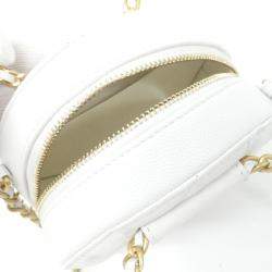 Pre Owned Chanel In The Loop White Leather Shoulder Bag