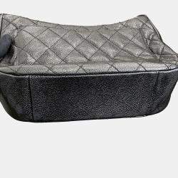 Chanel Timeless CC Black Caviar Leather Shoulder Bag 