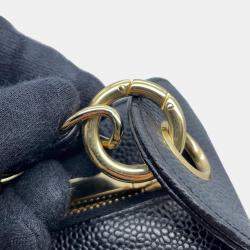 Chanel Timeless CC Black Caviar Leather Shoulder Bag 