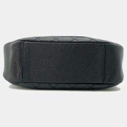 Chanel Timeless CC Black Caviar Leather Shoulder Bag 