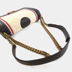 Chanel Boy Tricolour Quilted Leather Shoulder Bag