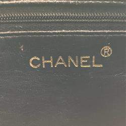 Chanel Caviar Skin Shoulder Bag Ball Chain Turn Lock