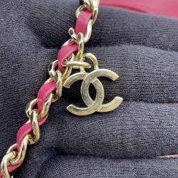 Chanel Chain Shoulder Bag Coco Mark Vanity Lambskin
